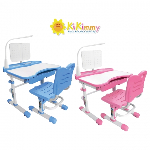 kikimmy簡約升降書桌椅組(有閱讀燈)K405