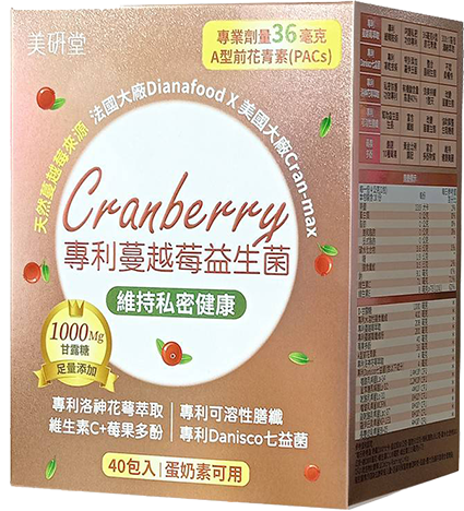 美研堂 專利蔓越莓益生菌(40包)