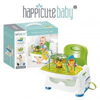 HappicuteBaby 二合一音樂遊戲桌/攜帶式餐椅